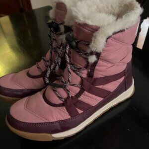 EUC Sorel Kids Whitney II Plus Lace Waterproof Snow Boots Size 6